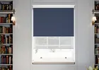Rimini (blackout) Navy & Optima Tide - Double Roller Blind