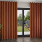 Cyrus Terracotta Wave Curtain Blinds Uk