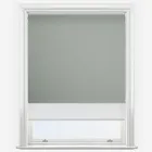 Double Roller Fusion Blackout Cool Grey & White Double Roller Blind