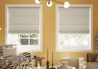 Atina (blackout) Orange Splash - Roman Blind