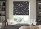 Ink Spots Black And White - Twist&fit Roman Blind