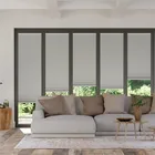 Bifold Clickfit Duoluxe Misty Grey Pleated Blind