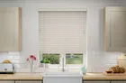 Nordic Dove Fine Grain - 50mm Slat Faux Wooden Blind