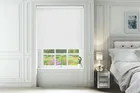 Leon White - Sheen Shadow Pattern Blackout Roller Blind