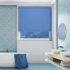 Shower Safe Blue Roller Blind