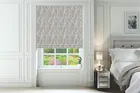 Carlisle Grey - Floral Twist Fit No Drill Roman Blind