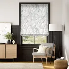 Abelia Silver Quartz Roman Blind