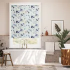 Twist2go Splash Blackout Flores Moonlight Roller Blind