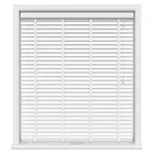 Brilliant White With Tapes Eco-wood Motorised Blinds Uk
