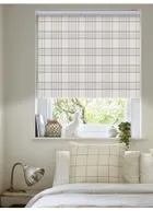 Devon Check Natural Roller Blind