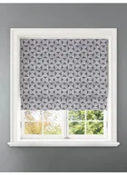 Penthouse Crescent Mono Geometric Pattern Roman Blind