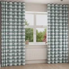 Sophie Allport Whale Stripe Deep Duckegg Wave Curtain Blinds Uk