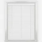 Aspen Deluxe Smooth Pure White Wooden Venetian Blind