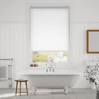 Electric Chromium Thermal Blackout Satin White Roller Blind