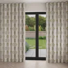 William Morris At Home Lily Flower Embroidery Ochre Wave Curtain Blinds Uk