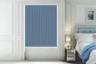 Ibiza Dusky Blue - Blackout Vertical Blind