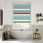 Calcutta Stripe Seaside Blue Roller Blind