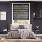 Cosmopolitan Victorian Grey Wooden Blind - 50mm Slat