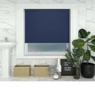 Shower Safe Navy Roller Blind