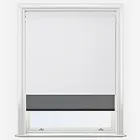 Supreme Blackout White & Sunvue Jet Black Double Roller Blind