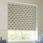 Emily Bond Peggy Translucent Made To Measure Roller Blind True Blue