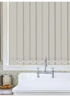 Light Filtering Taupe 89mm Fire Retardant Vertical Blind
