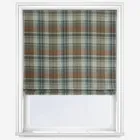 Moon Walsh Aqua Rust Roman Blind