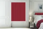 Alpha Blackout Deep Red - Fire Retardant & Moisture Resistant Blackout Vertical Blind