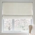 Ante Decor Chelsea Chenille Made To Measure Roman Blind White