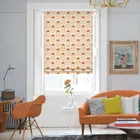 Sweet Pea Orange Roman Blinds