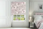 Spring Blush - Floral Pattern Roman Blind