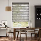 Ash Grey Faux Wood Blind - 50mm Slat