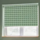 Gingham Evergreen Light Filtering Roller Blinds