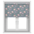 Laura Ashley Tapestry Floral Dusky Seaspray Motorised