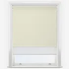 Double Roller Supreme Blackout Vanilla Cream & White Double Roller Blind