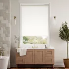 Electric Verona Blackout Simply White Roller Blind