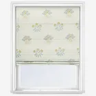 William Morris At Home Lily Flower Embroidery Woad Roman Blind