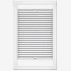 Louvolite Voile Fr White 20mm Pleated Perfect Fit Pleated Blind