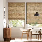 Cusco Maple & Coal Roman Blind