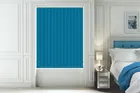 Alpha Blackout Sky Blue - Fire Retardant & Moisture Resistant Blackout Vertical Blind