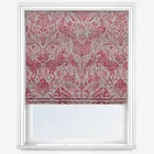 Forest Trail Raspberry Roman Blind