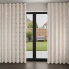 Sara Miller Flamingo Cream Wave Curtain Blinds Uk