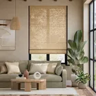Toluca Cedar & Coal Roman Blind