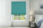 Monti Teal - Luxury Chenille Roman Blind