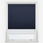 Double Roller Spectrum Blackout Navy & White Double Roller Blind