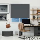 Luxe Charcoal No Drill Roller Blind