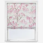 Laura Ashley Wisteria Coral Pink Roman Blind