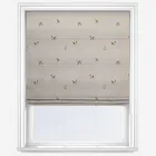 Sophie Allport Snowy Owls Off White Roman Blind