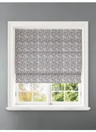 Shadow Fronds Dove Leaf Pattern Roman Blind