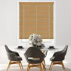 50mm Light Oak & Light Beige Wooden Blinds